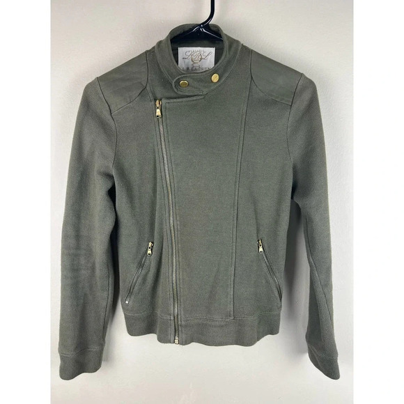 Lauren Ralph Lauren Olive Green Asymmetrical Jacket Women’s Small - Picture 2 of 5